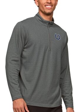Nike Men's Indianapolis Colts Antigua Heathered Charcoal Epic Quarter-Zip